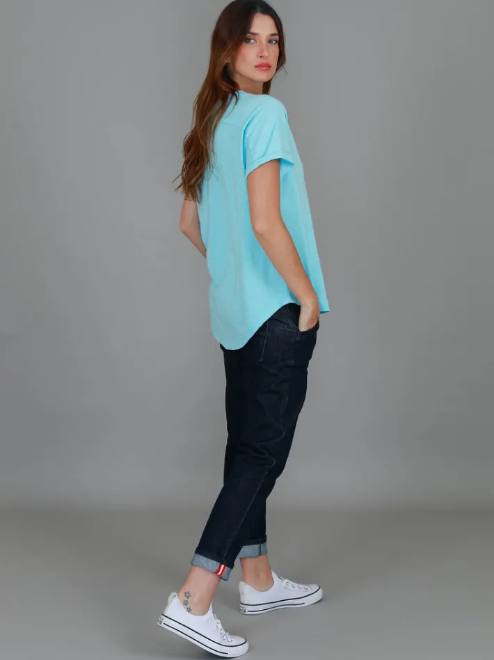 3rd Story Milan Cuff Sleeve T Shirt< Short Sleeves