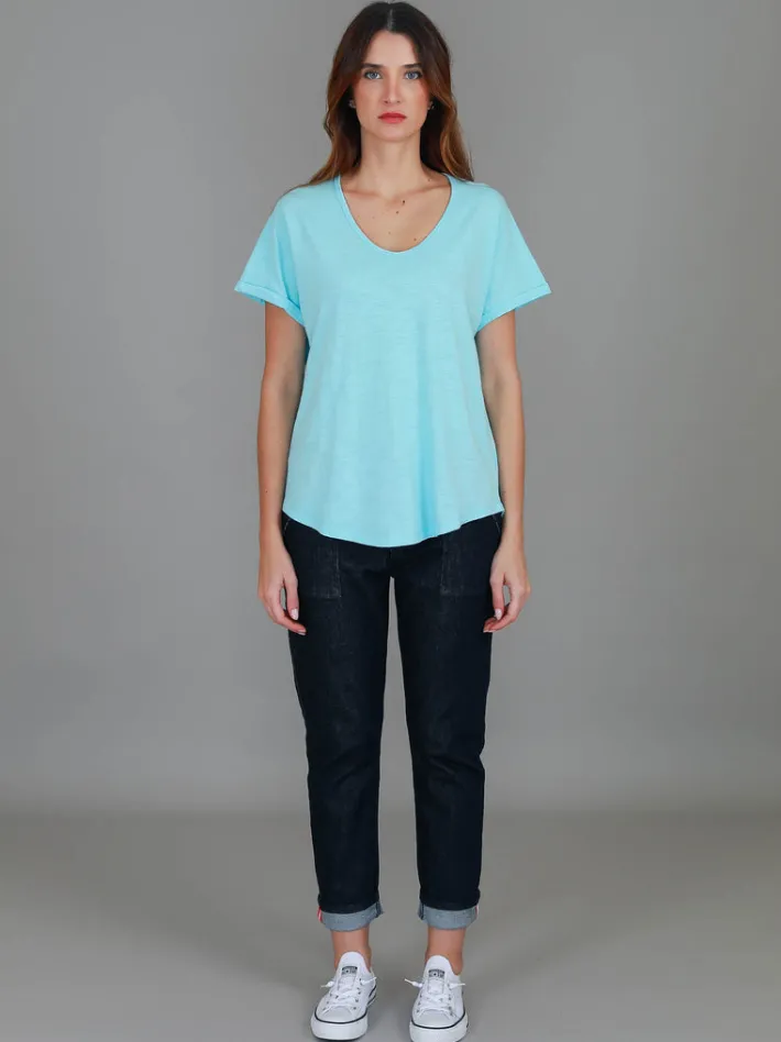 3rd Story Milan Cuff Sleeve T Shirt< Short Sleeves