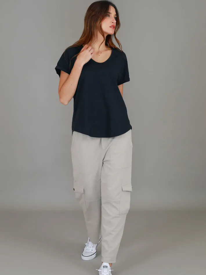 3rd Story Milan Cuff Sleeve T Shirt< Short Sleeves