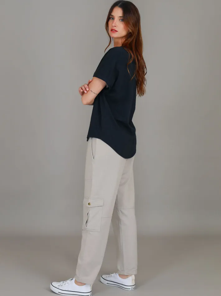 3rd Story Milan Cuff Sleeve T Shirt< Short Sleeves