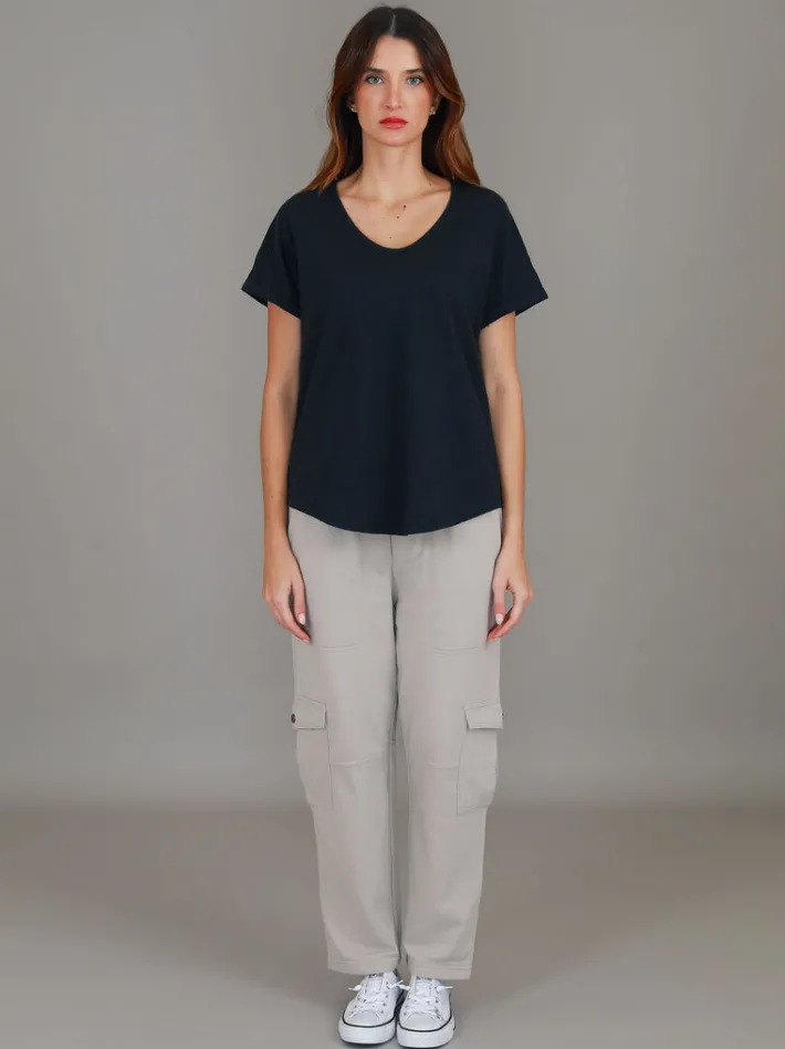3rd Story Milan Cuff Sleeve T Shirt< Short Sleeves