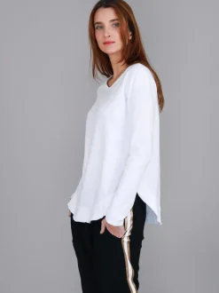3rd Story Mosman Curved Hem Long Sleeve T Shirt< Long Sleeves