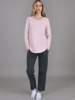 3rd Story Mosman Curved Hem Long Sleeve T Shirt< Long Sleeves