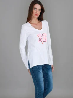 3rd Story Noa V Neck 3S T Shirt< Long Sleeves