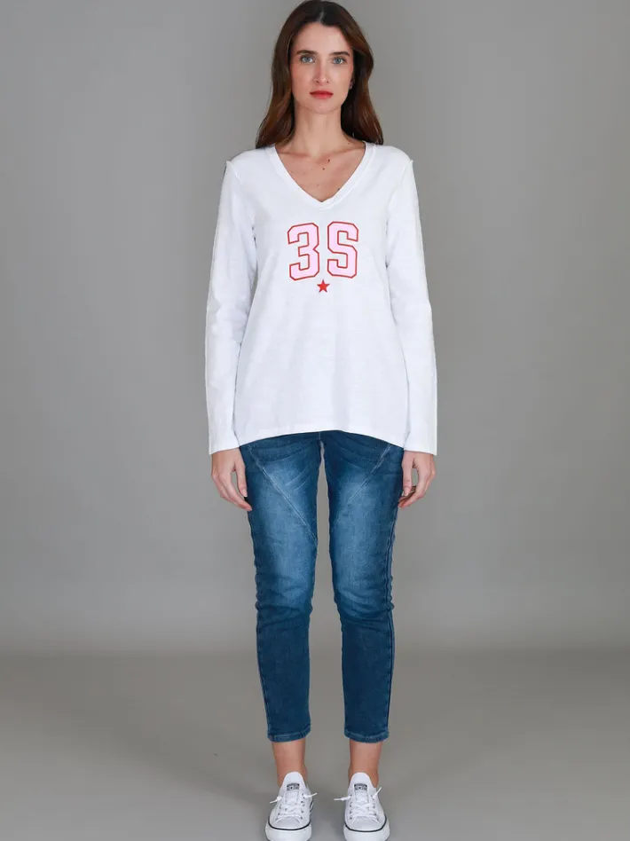 3rd Story Noa V Neck 3S T Shirt< Long Sleeves