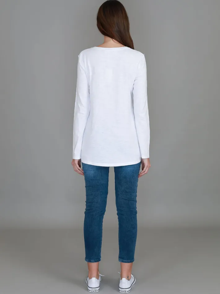 3rd Story Noa V Neck 3S T Shirt< Long Sleeves