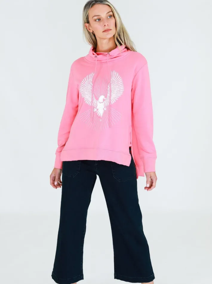 3rd Story Noelle Eagle Glory Funnel Neck Sweatshirt< Sweatshirts|Sweatshirts