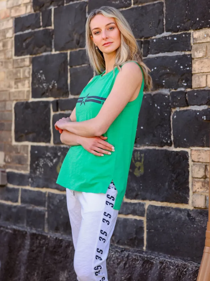 3rd Story Paula Star White Tank Top< Tanks