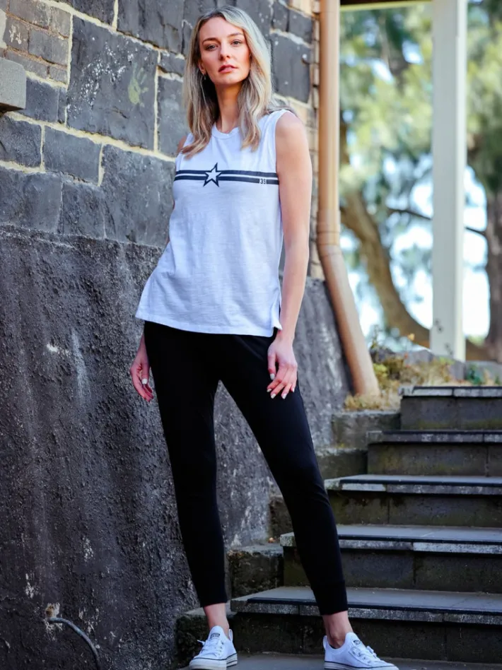 3rd Story Paula Star White Tank Top< Tanks