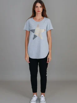 3rd Story Perth Stripe Star T Shirt< Short Sleeves