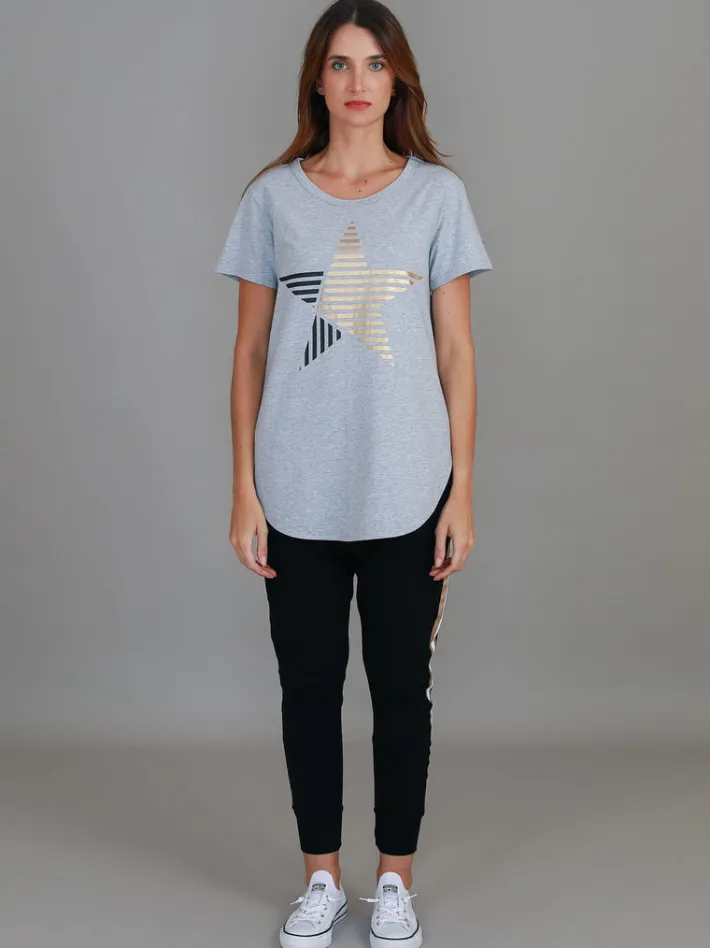 3rd Story Perth Stripe Star T Shirt< Short Sleeves