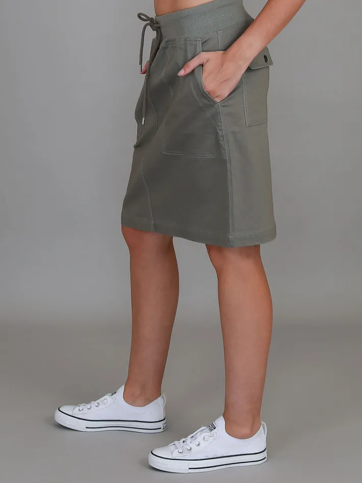 3rd Story Pisces Drawstring Chino Skirt< Skirts