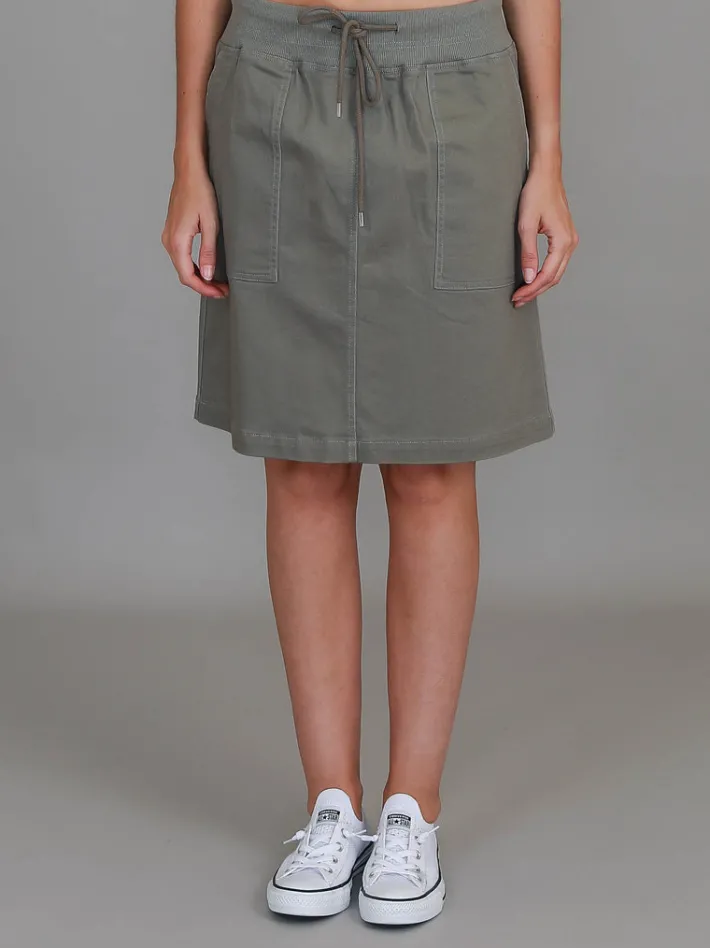 3rd Story Pisces Drawstring Chino Skirt< Skirts