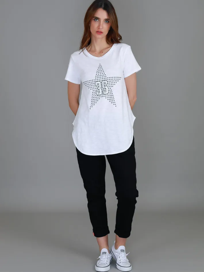 3rd Story Polly Silver Star S/S tee< Short Sleeves