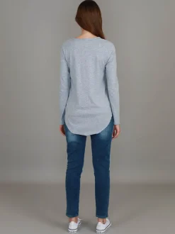3rd Story Portsea V Neck T Shirt< Long Sleeves