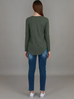 3rd Story Portsea V Neck T Shirt< Long Sleeves