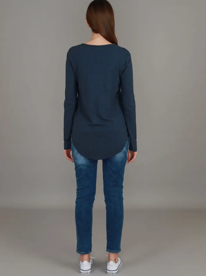 3rd Story Portsea V Neck T Shirt< Long Sleeves