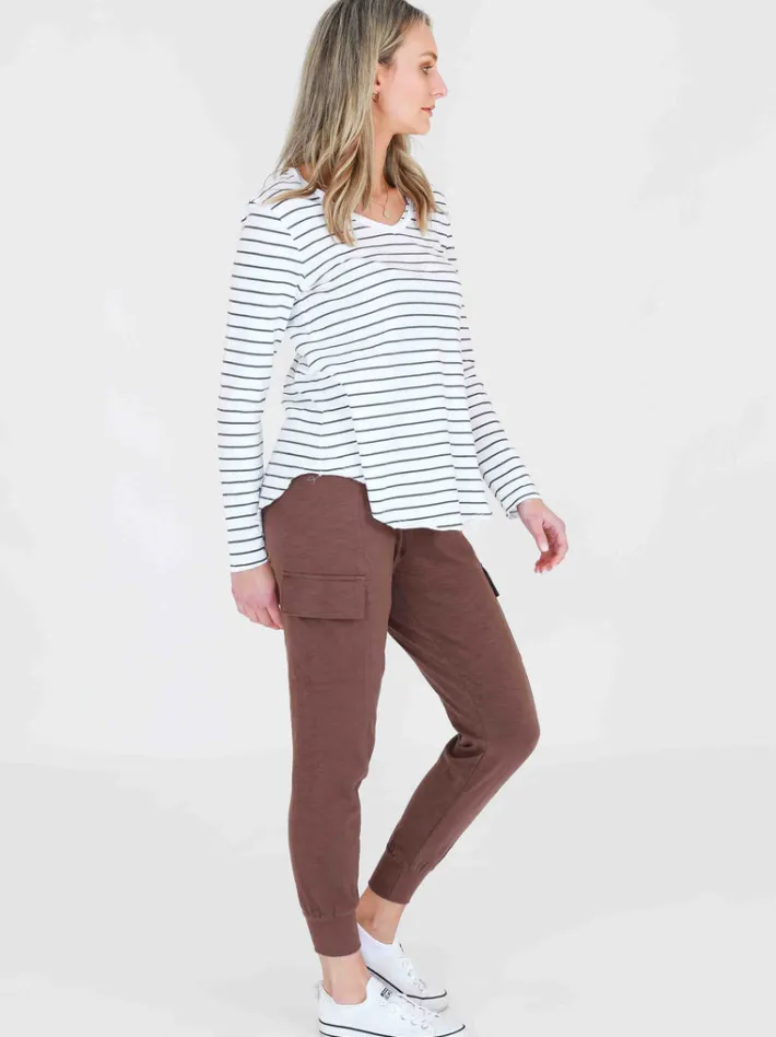 3rd Story Portsea V Neck T Shirt< Long Sleeves