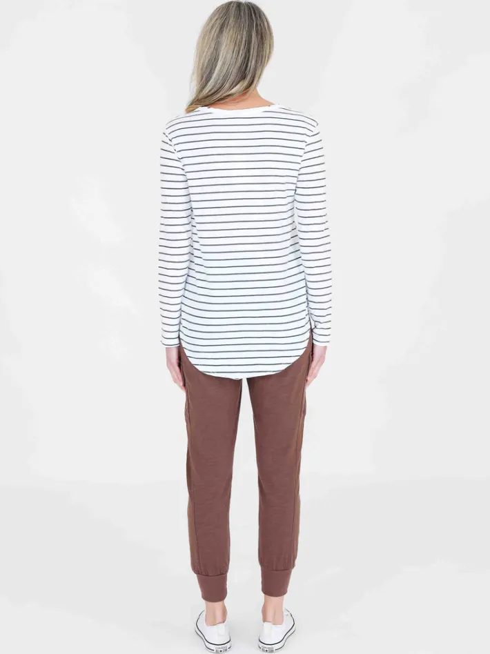 3rd Story Portsea V Neck T Shirt< Long Sleeves