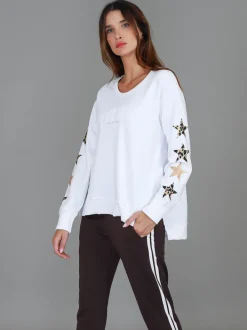3rd Story Rhodes Leopard Star Sweatshirt< Sweatshirts|Sweatshirts