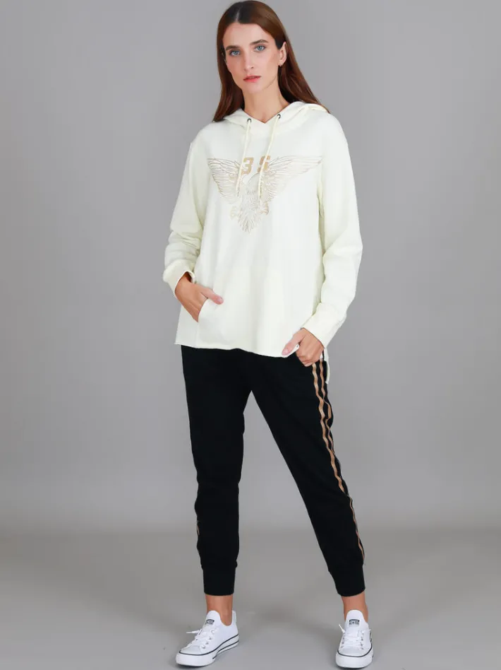 3rd Story Rihanna Golden Eagle Logo Hoodie< Hoodies|Sweatshirts
