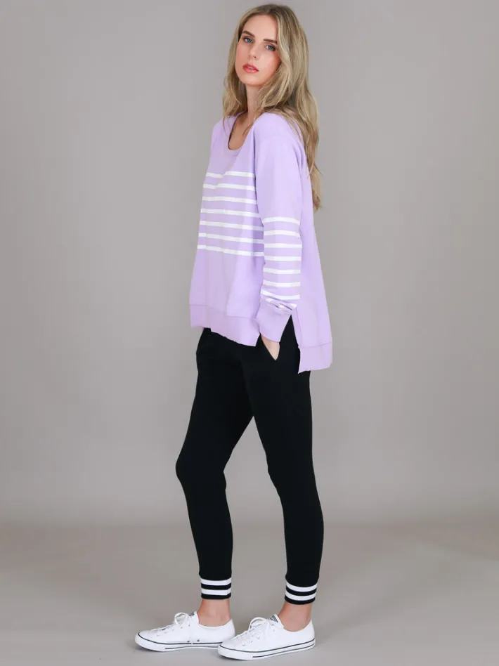 3rd Story Sarah Stripe Pink Sweatshirt< Sweatshirts|Sweatshirts