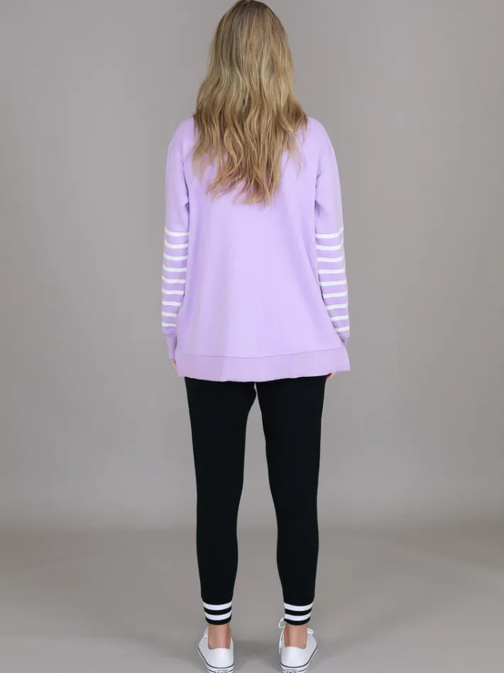 3rd Story Sarah Stripe Pink Sweatshirt< Sweatshirts|Sweatshirts