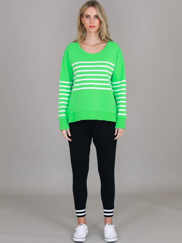 3rd Story Sarah Stripe Pink Sweatshirt< Sweatshirts|Sweatshirts