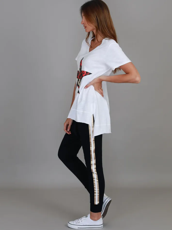 3rd Story Simeon Leopard Star Short Sleeve T Shirt< Short Sleeves