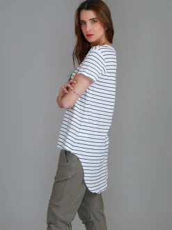 3rd Story Sorrento Curved Hem T Shirt< Short Sleeves