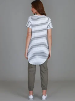 3rd Story Sorrento Curved Hem T Shirt< Short Sleeves