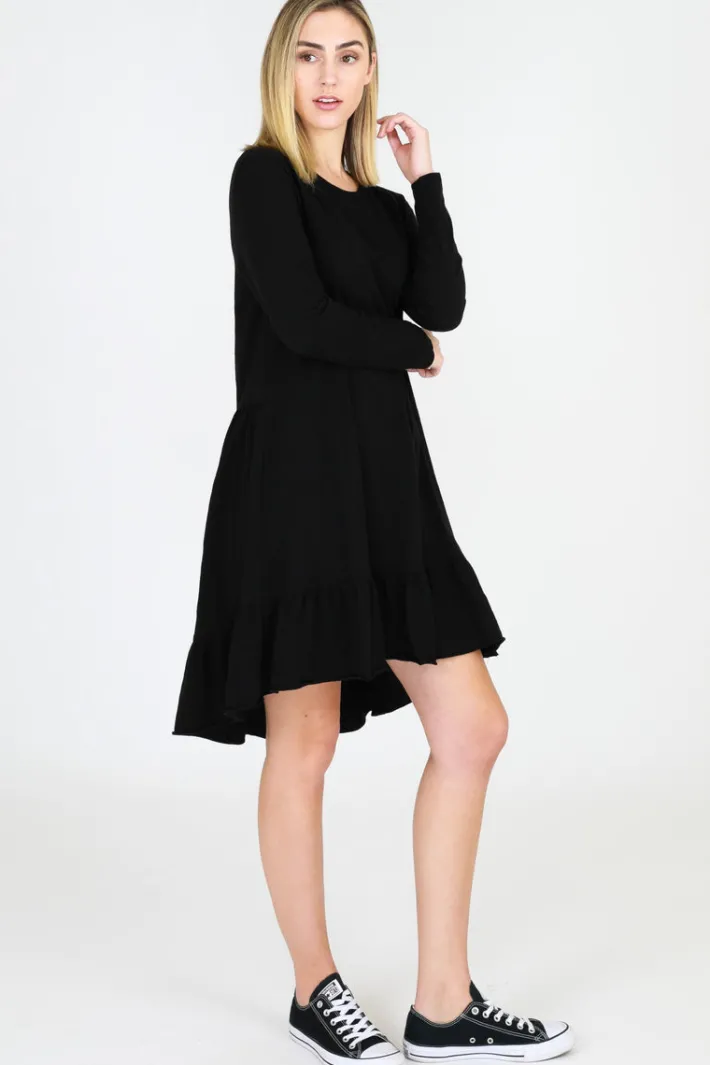3rd Story Stacey Ruffle Hem Dress< Long Sleeve Dress