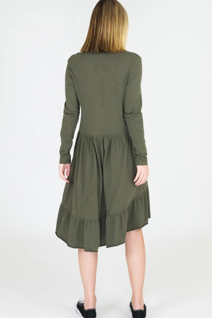 3rd Story Stacey Ruffle Hem Dress< Long Sleeve Dress