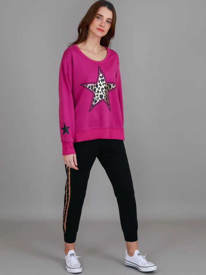 3rd Story Stratford Leopard Star Sweatshirt< Sweatshirts|Sweatshirts