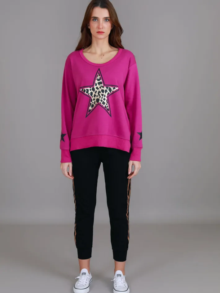 3rd Story Stratford Leopard Star Sweatshirt< Sweatshirts|Sweatshirts