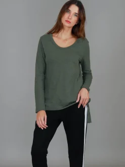 3rd Story Strumpet Scoop Neck T Shirt< Long Sleeves