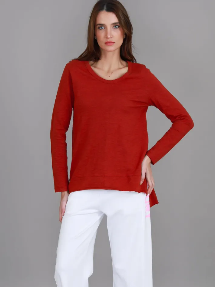 3rd Story Strumpet Scoop Neck T Shirt< Long Sleeves