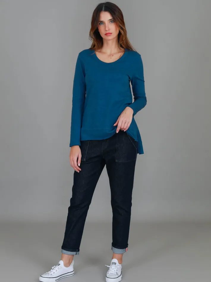 3rd Story Strumpet Scoop Neck T Shirt< Long Sleeves