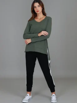 3rd Story Strumpet Scoop Neck T Shirt< Long Sleeves
