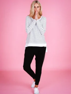 3rd Story Strumpet Scoop Neck T Shirt< Long Sleeves