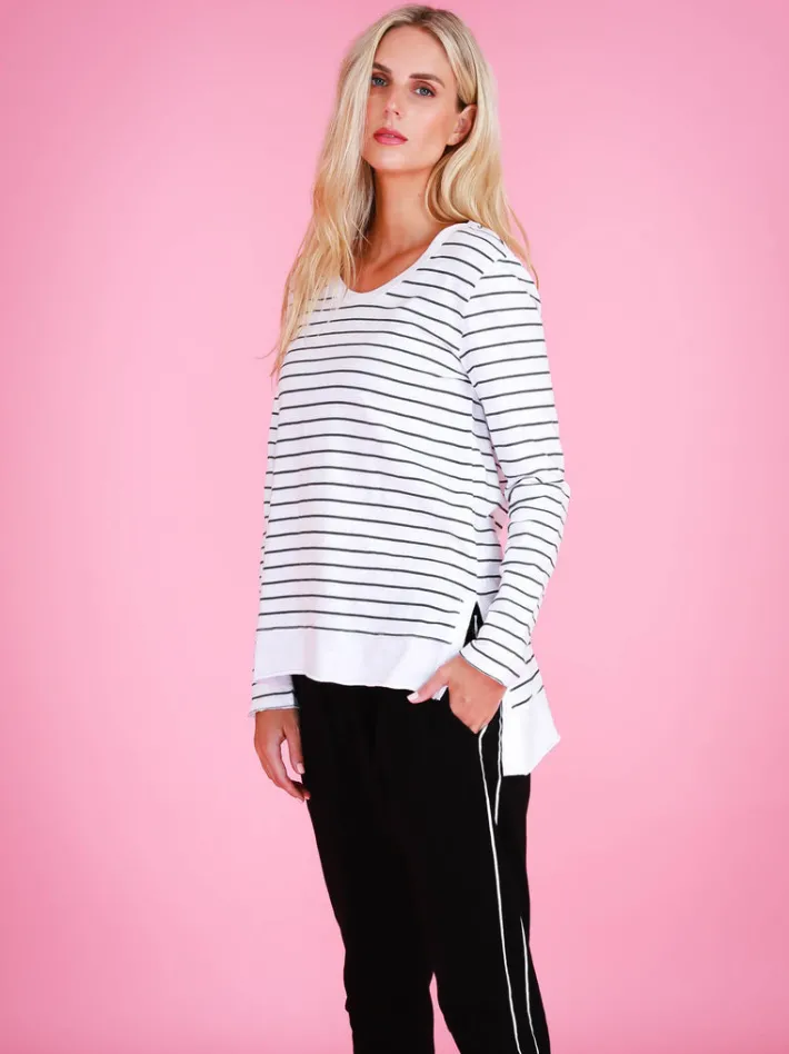 3rd Story Strumpet Scoop Neck T Shirt< Long Sleeves