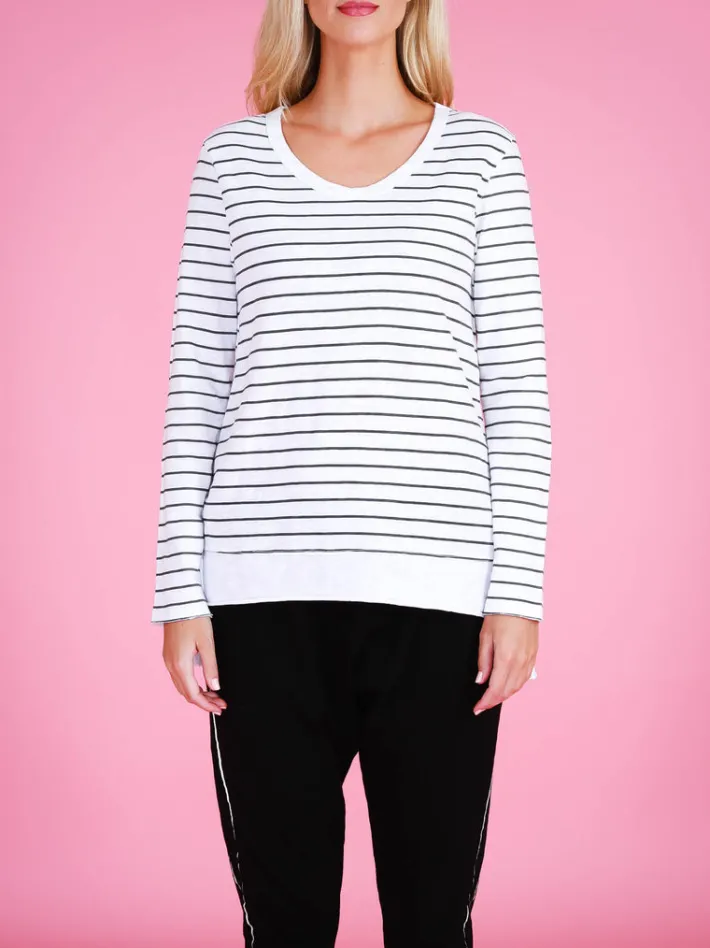 3rd Story Strumpet Scoop Neck T Shirt< Long Sleeves