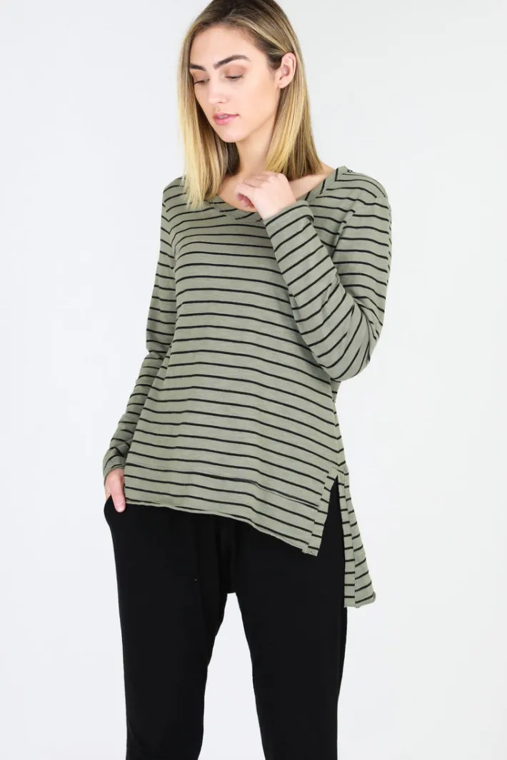 3rd Story Strumpet Scoop Neck T Shirt< Long Sleeves