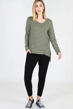 3rd Story Strumpet Scoop Neck T Shirt< Long Sleeves