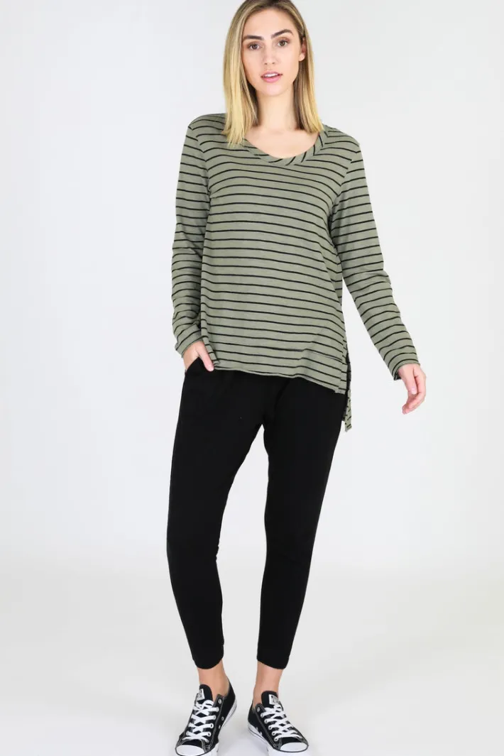 3rd Story Strumpet Scoop Neck T Shirt< Long Sleeves