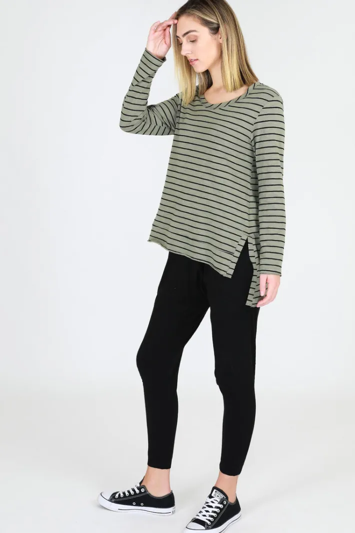 3rd Story Strumpet Scoop Neck T Shirt< Long Sleeves