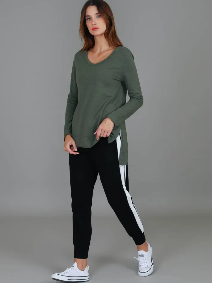 3rd Story Strumpet Scoop Neck T Shirt< Long Sleeves