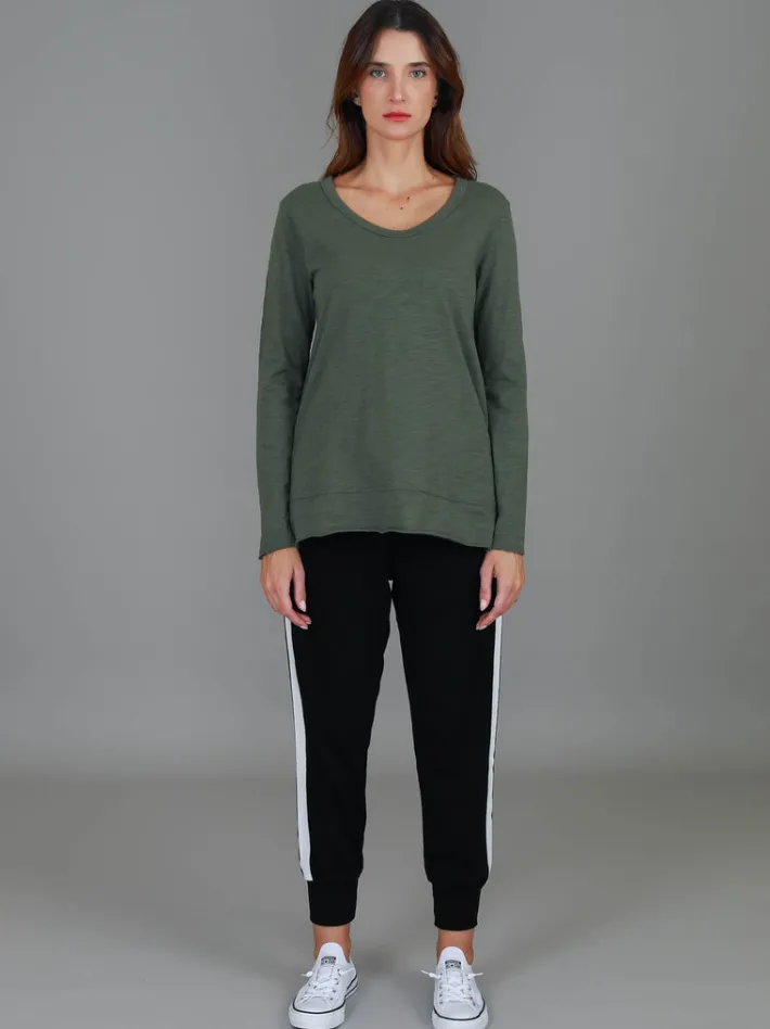 3rd Story Strumpet Scoop Neck T Shirt< Long Sleeves