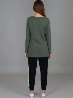 3rd Story Strumpet Scoop Neck T Shirt< Long Sleeves