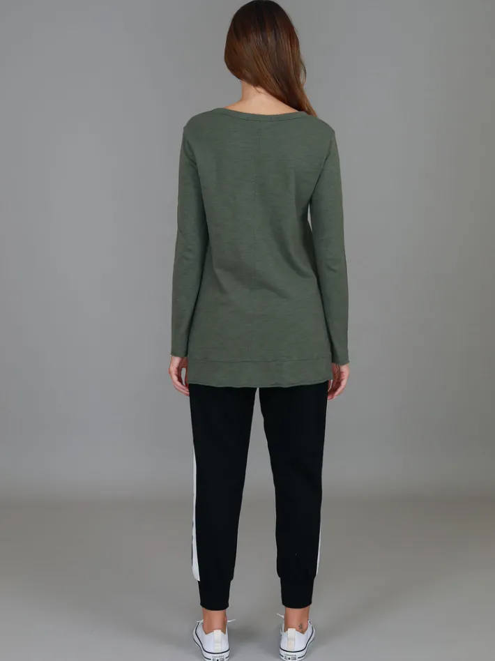 3rd Story Strumpet Scoop Neck T Shirt< Long Sleeves